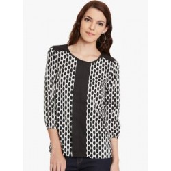 Black Printed Top