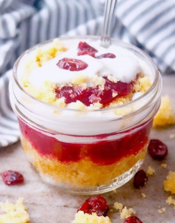 Cranberry Cornbread Triffle | brightrootskitchen.com